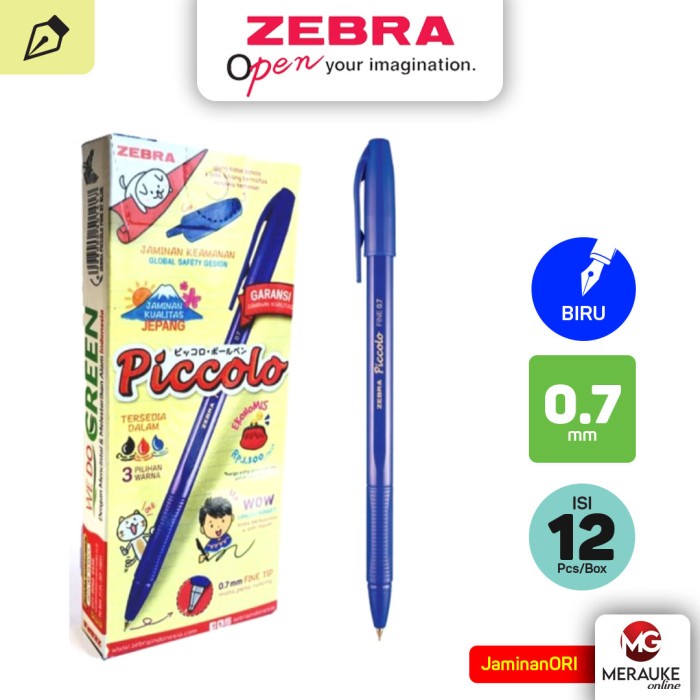 

Ballpoint Top PICCOLO 0.7 (1 Box isi 12 Pcs) - Biru