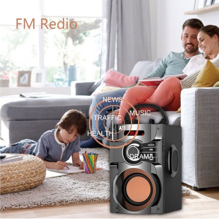 PNK23 A11 Portable Subwoofer Bluetooth Speaker FM Radio Rechargeable