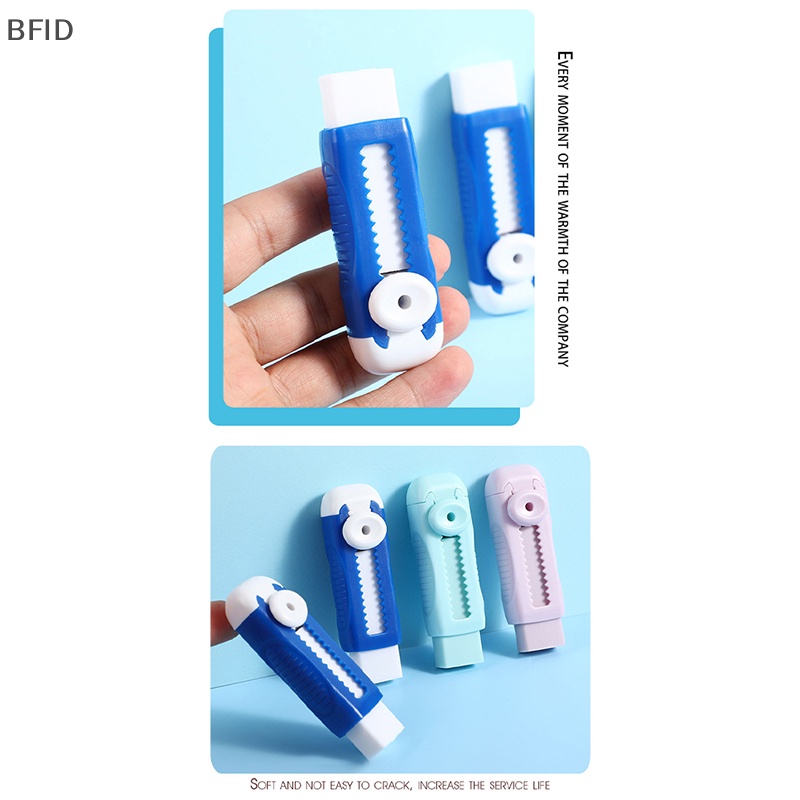 [BFID] 1set Penghapus Pensil Yang Dapat Ditarik Berwarna Lucu Penghapus Dorong Tarik Aesthetic Dengan Perlengkapan Koreksi Lengan Plastik Alat Tulis Sekolah Penghapus Untuk Anak [ID]