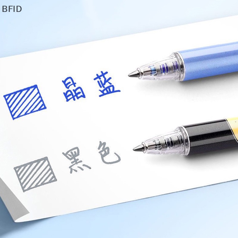 [BFID] Set Pulpen Gel Kartun Astronot Kartun Lucu Anime Dengan Refill Tinta 0.5mm Hitam Biru Kawaii Stationery Anak Perlengkapan Sekolah [ID]