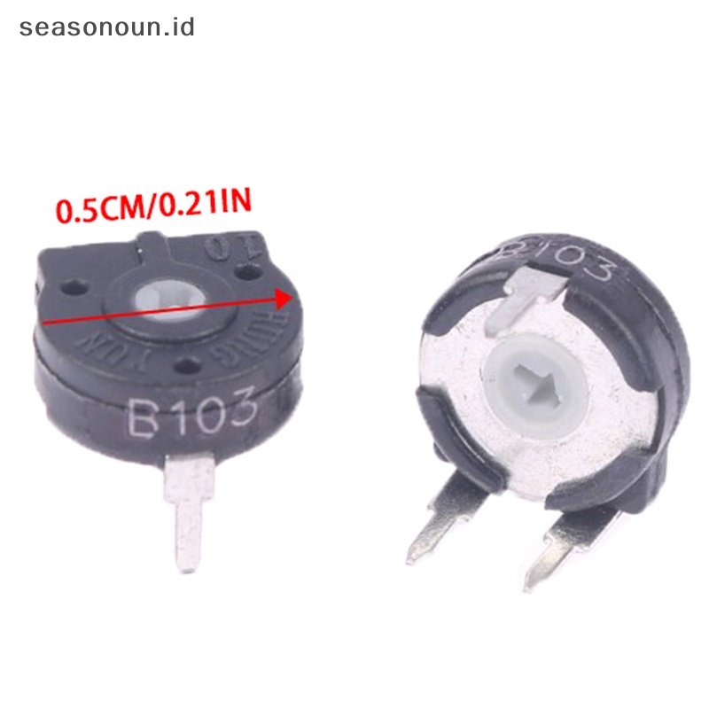 Resistor adjustable intipeasonoun 2pcs alfinotentiometer alfin15 1lusin 2gelas 5kancing 10kancing 50kancing 100kancing horizontal .