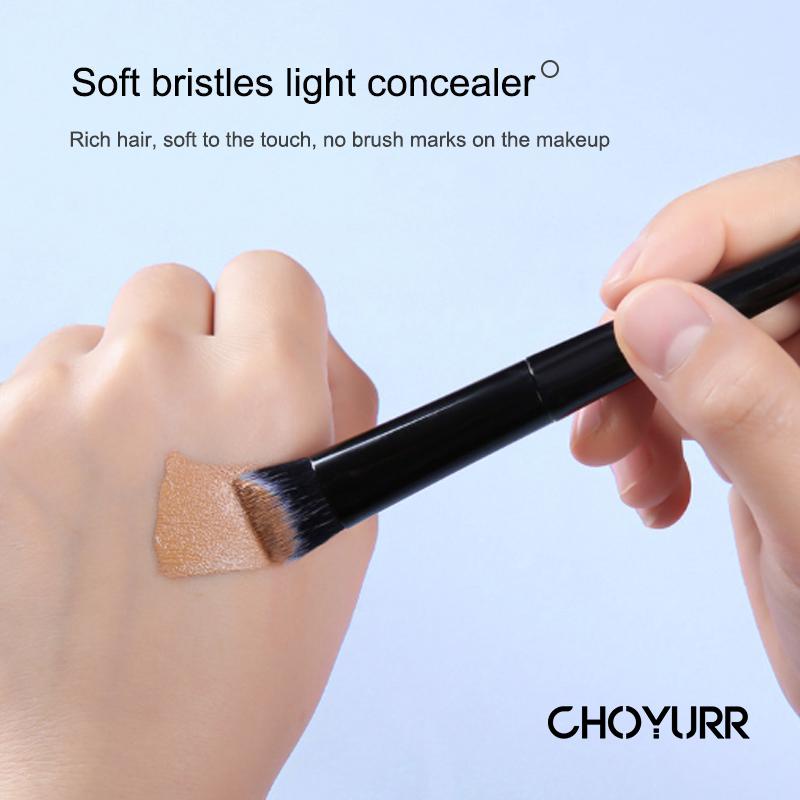 【COD】Concealer Make-up Brush Double-Sided Slope Foundation Kuas Rias-CH