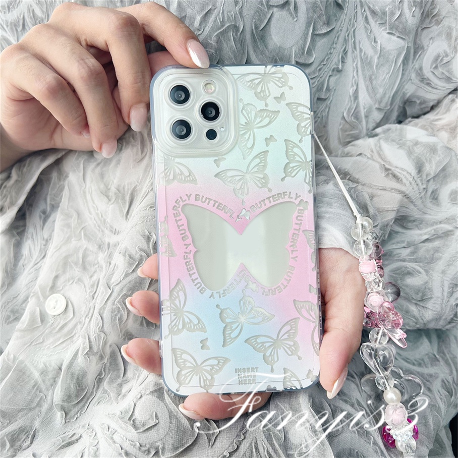 Redmi 12C 10C 10A 10 9 9A 9C 9T Note 12 11 Pro+ 11s 11 10s 10 9s 9 8 Pro Xiaomi Poco X4Pro X3 Pro X3NFC M3 M4 F3 Mi 11 Lite 10T Pro Gradient Butterfly Phone Case TPU Soft Cover