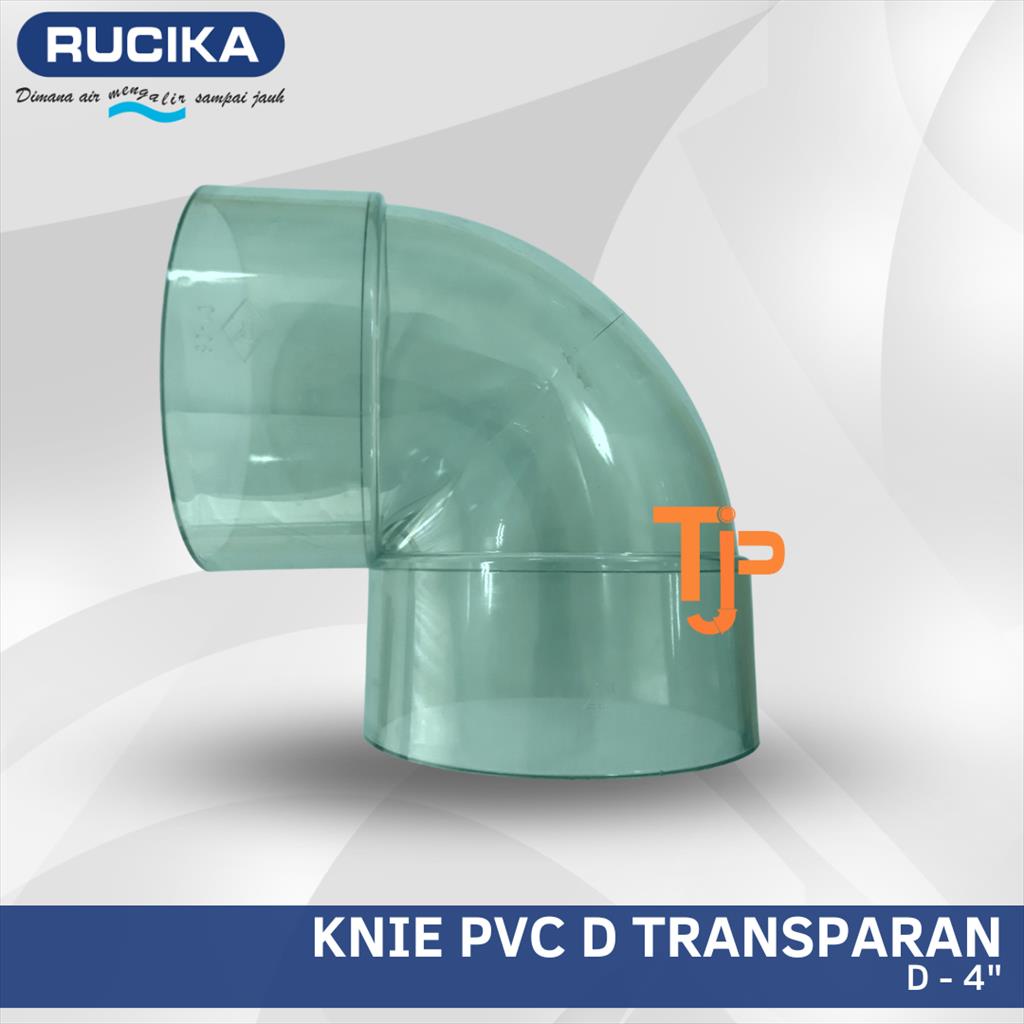 RUCIKA KNIE PVC D TRANSPARAN 4&quot;