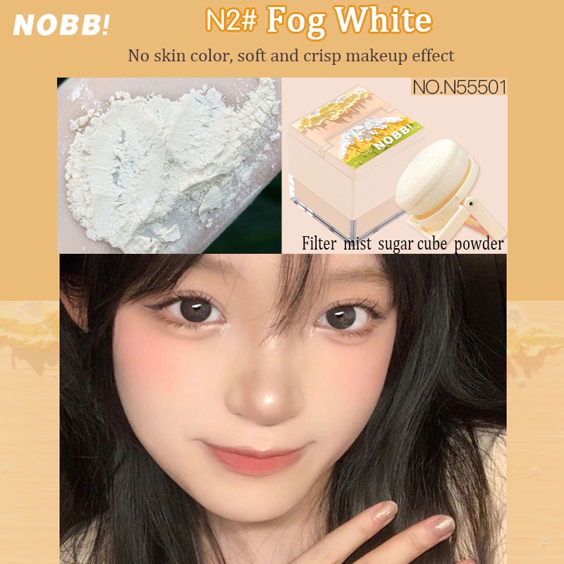 ★ BB ★ NOBB！Filter Soft Fog Small Cube Sugar Loose Powder Light Translucent Powder - 4 Colours