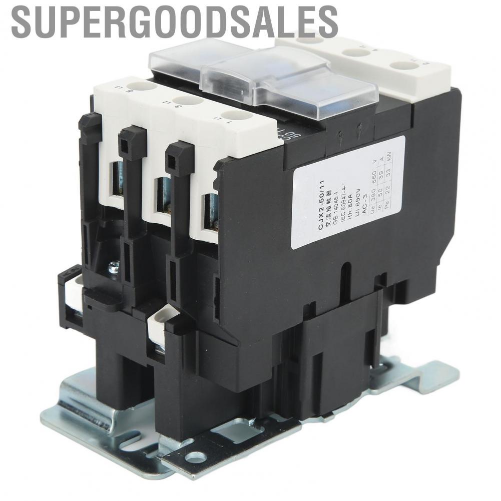 Supergoodsales Volt Contactor  AC High Sensitivity 50A Rated Current Long Service Life for Distribution