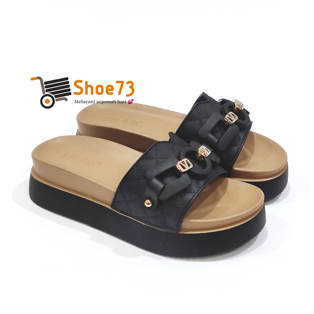 BARA-BARA 219 V-9TT SIZE 36-40 ORIGINAL | Sandal Wedges Selop Jelly Wanita | Sendal Kokop Impor