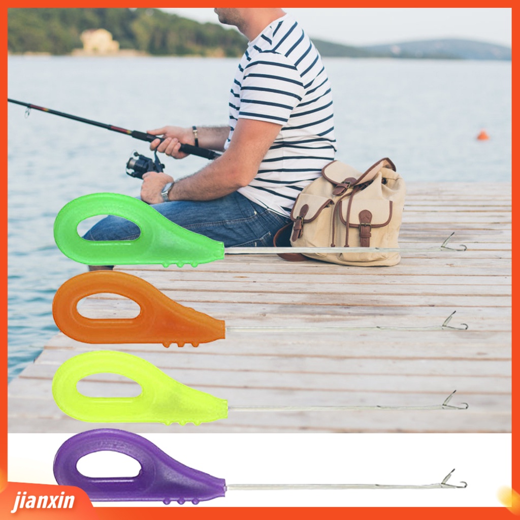 (In Stock) Memancing Rambut Rig Portable Non-slip Handle Ujung Tajam Anti-Karat Tahan Lama Memikat Penembus Mini Stainless Steel Tandon Memancing Umpan Jarum Alat Pancing