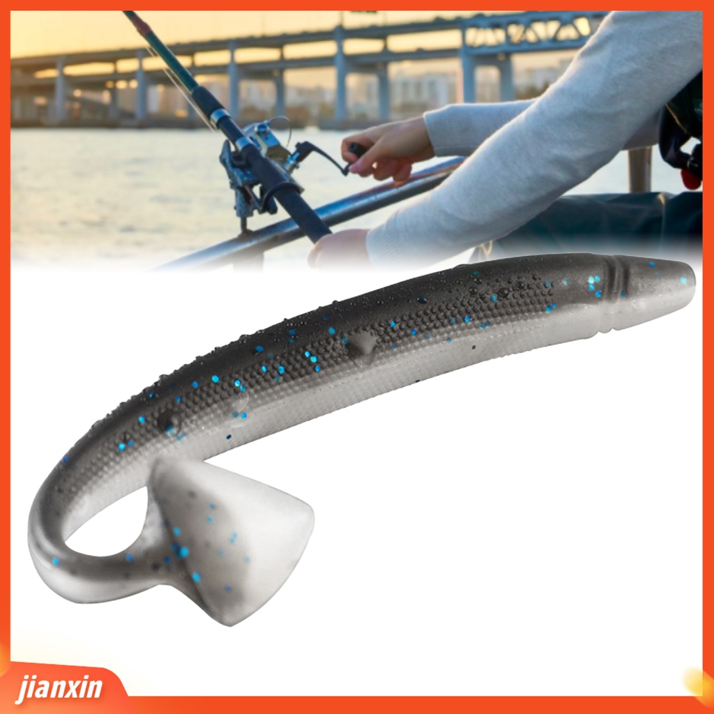 (In Stock) 13cm /9g Soft Lure Payet Desain Simulasi Tinggi T-tail Menggoda Angling Umpan Jalan Cacing Lembut Buatan Umpan Memancing Luar Ruangan