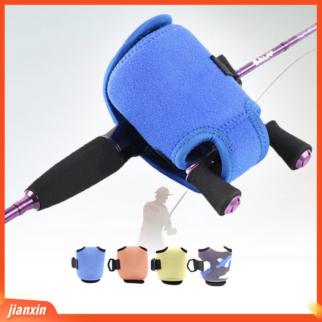 (In Stock) Tas Gulungan Pancing Safety Anti-slip Multicolor Magic Stiker Water Drop Reel Case Pelindung Lengan Untuk Outdoor