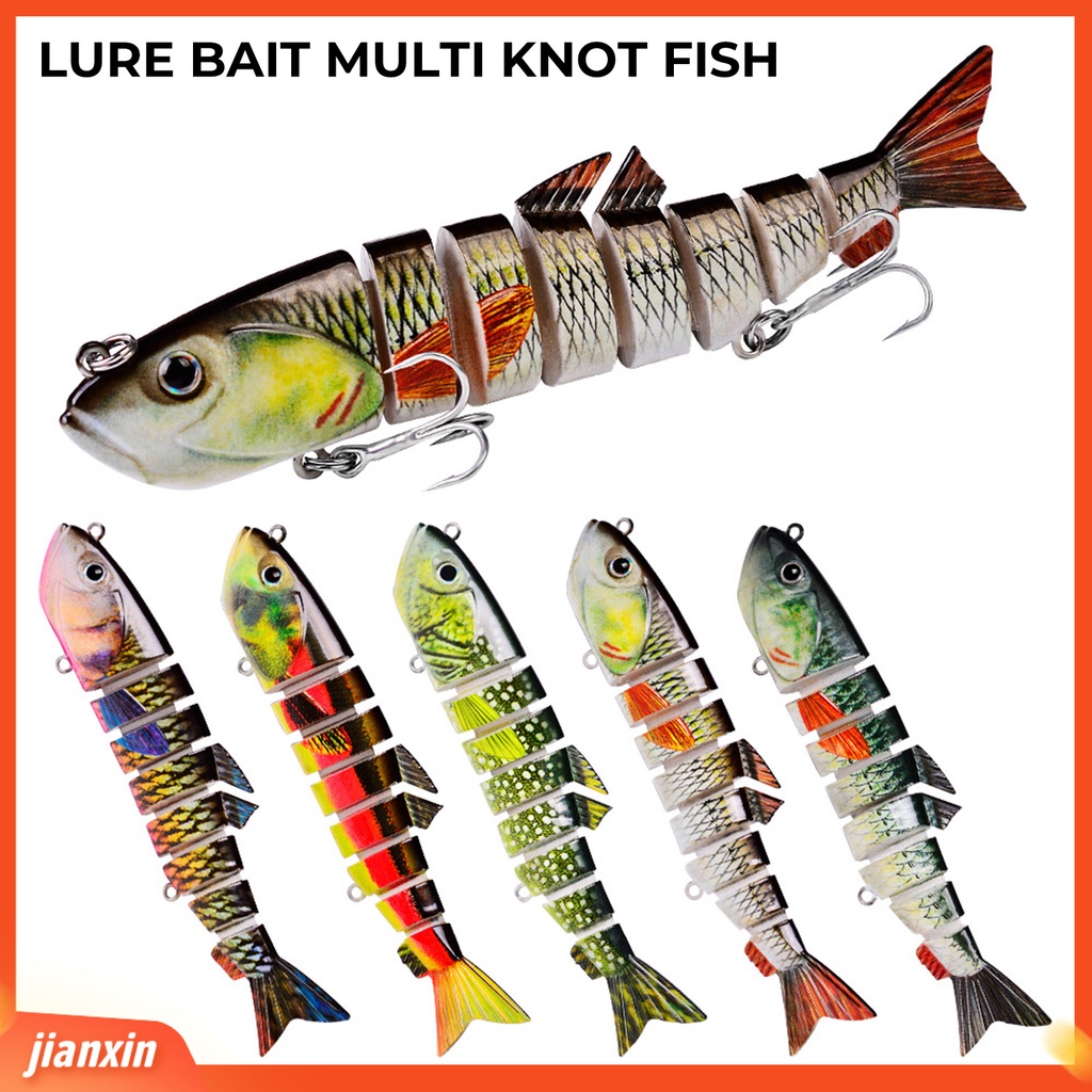 (In Stock) 13cm /22g Umpan Pancing Plastik Realistis Multi Bagian Merampingkan Tubuh Umpan Keras Aksesori Memancing