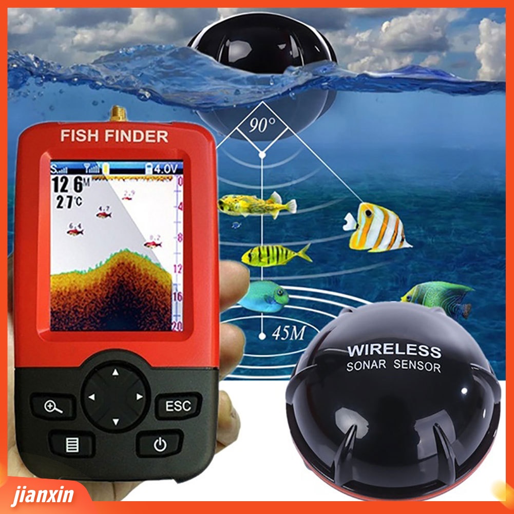 (In Stock) Danau Laut Memancing Pintar Portabel Pencari Ikan Alarm Kedalaman Wireless Sonar Sensor