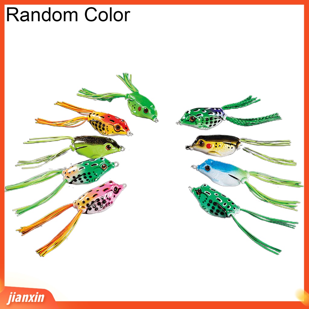 (In Stock) 4.5/5/5.5 cm Silikon Lembut Buatan Kodok Umpan Pancing Umpan Tackle Dengan Pengait