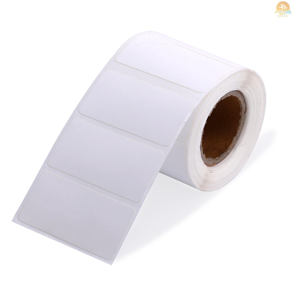 In Stock Label Kertas Thermal Sticker Self-Adhesive Printable Paper Roll Tahan Air Minyak Tahan Sobek Untuk Harga Nama Barcode Cetak Jernih Untuk Seri DP23 Thermal Printer La