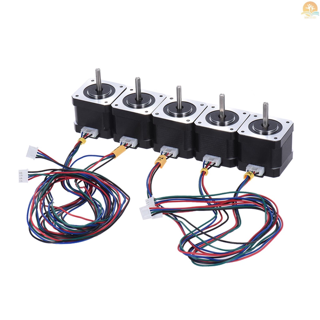 In Stock 1pcs Nema 17stepper Stepping Motor Drive Control 2phase 1.8 Derajat 0.9A 0.4N.M 42mm Dengan Kabel Timah 90cm 3D Printer/CNC Pengganti Aksesori