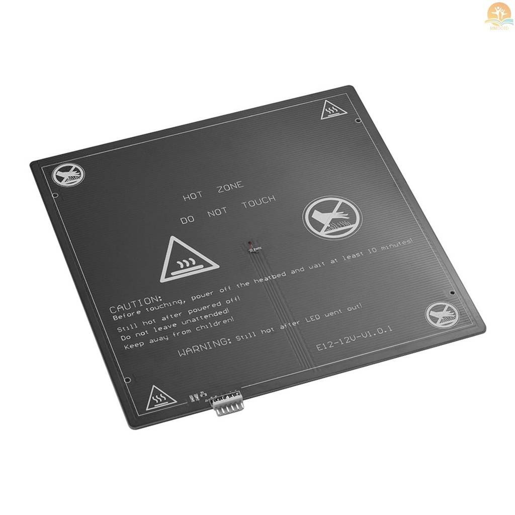 In Stock 12V 3D Printer Hot bed Pemanas Platform Heatbed Aluminium300 * 300 * 3mm Dengan Kabel Kawat Hot-bed Untuk Anet E12 3D Printer Upgrade Pemasok (1pcs)