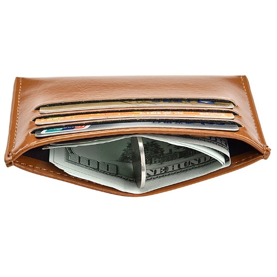 KeiKei Dompet Kartu Card Holder Pria Wanita 6 Slot +1 Kulit PU Ultra Tipis D3246