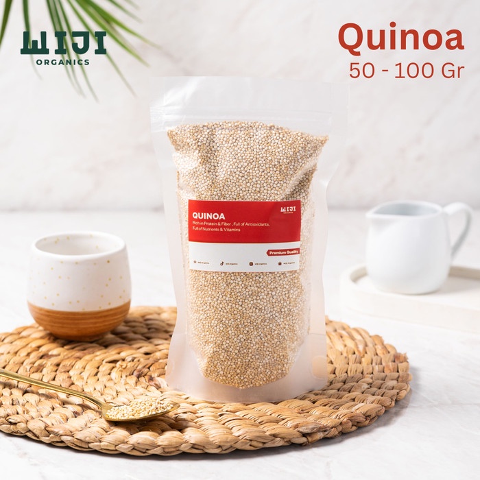 

White Quinoa Biji Putih Kering Organik Natural Pure High Protein Premi