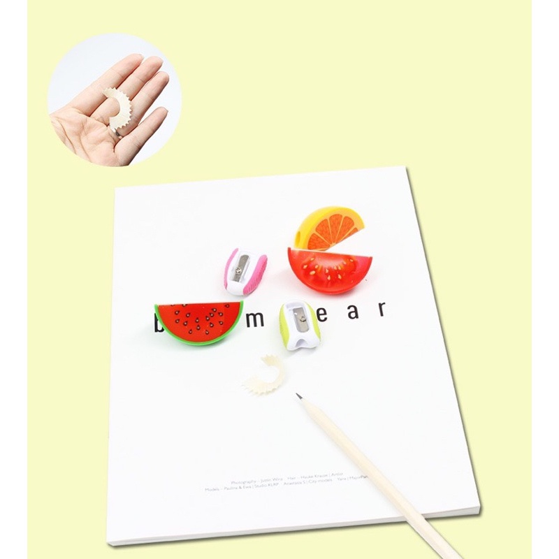 PensilFruit Serutan Pencil Tajam dengan Desain Unik Buah-buahan yang Lucu!