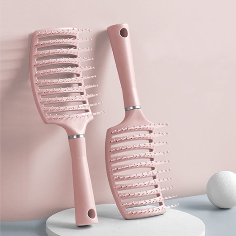 Sisir Besar Kotak Anti Rontok Model Melengkung(Curved) Pijat Kesehatan Pria Dan Wanita /Sisir Anti Kusut, Anti Nyangkut