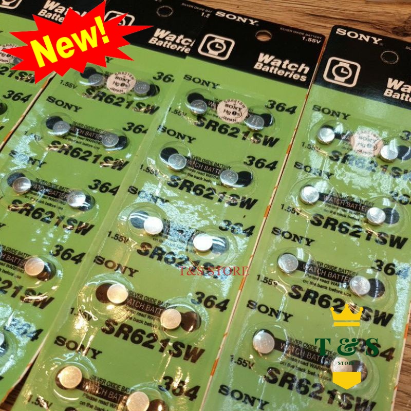 Sony (2A) 364 SR621SW Baterai Jam Battery Batre SR621 SW SR 621 NEW ARIVAL