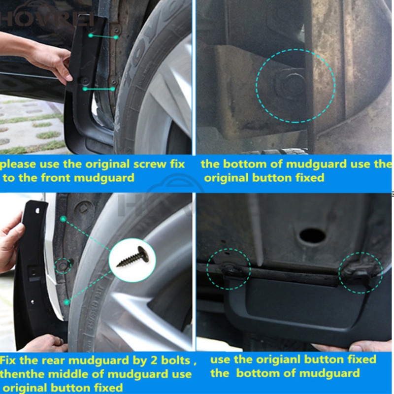 Mud Flaps for Great Wall Haval F7 F7X2019 2020 2021 Mudguards Splash Guard Fender Mudflaps Aksesoris DIY Auto