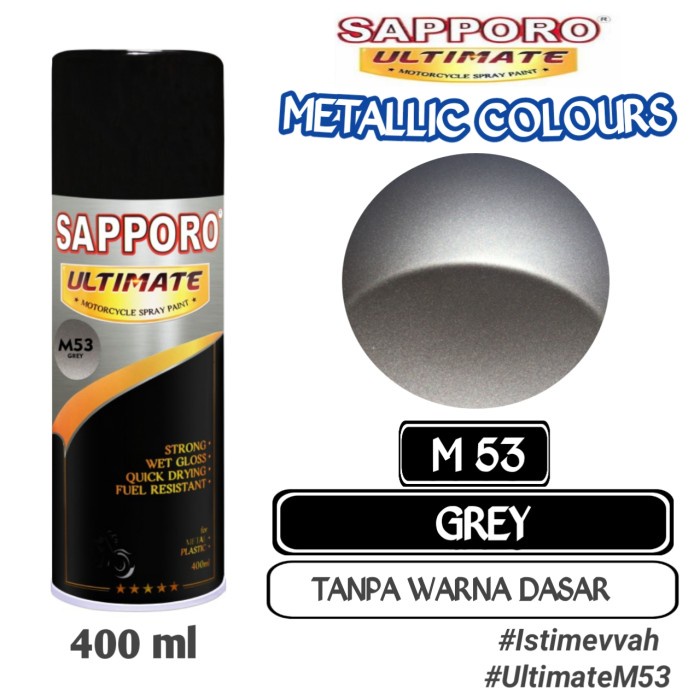 

M53 GREY SAPPORO ULTIMATE 400ml Cat Semprot Pylok Pilok Pylox