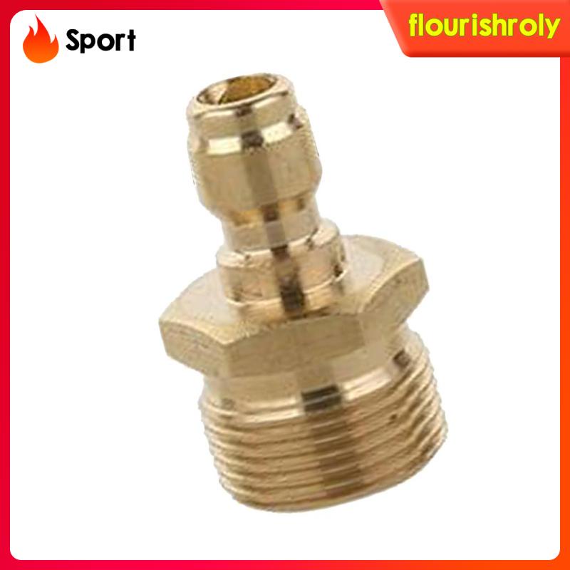 [Flourish] 2pcs Kuningan Pressure Washer Garden Hose Nozzle Sambung Quick Coupler M22 Male &amp; 4cm