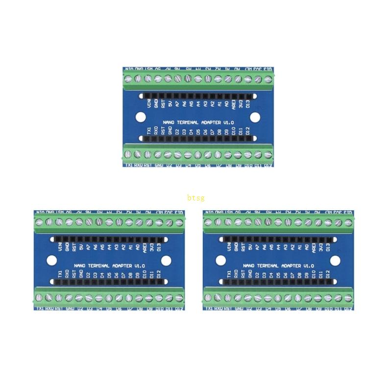Bt 3pcs Nano V1 0 3 0 Controller Terminal Adapter Papan Ekspanding IO Perisai Plat Ekstensi Sederhana Untuk ManoATMEGA328P