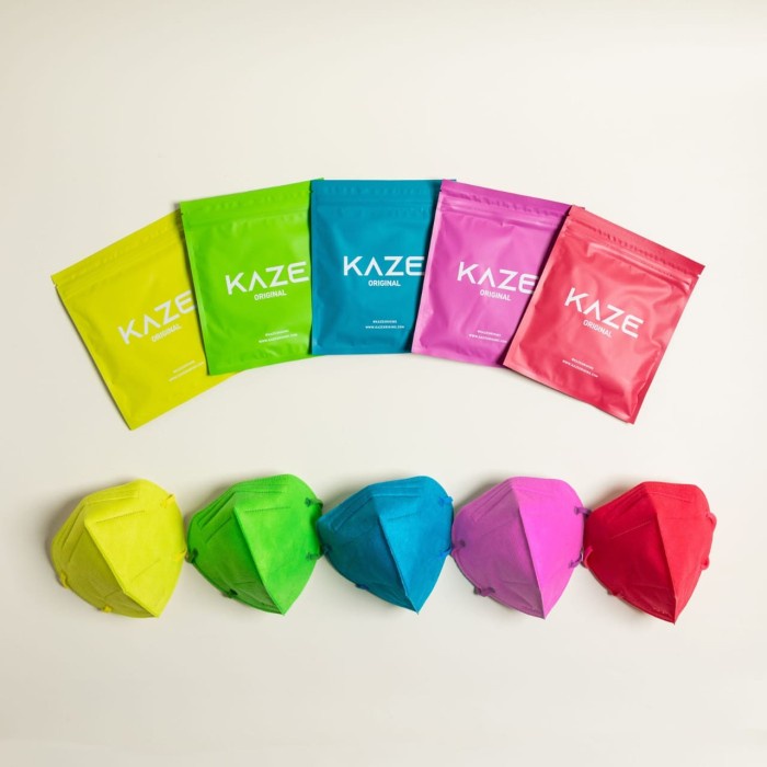 ORIGINAL KAZE mask FOMO SERIES - MASKER KAZE - KN95 FOMO, 1/2BOX (5PCS)