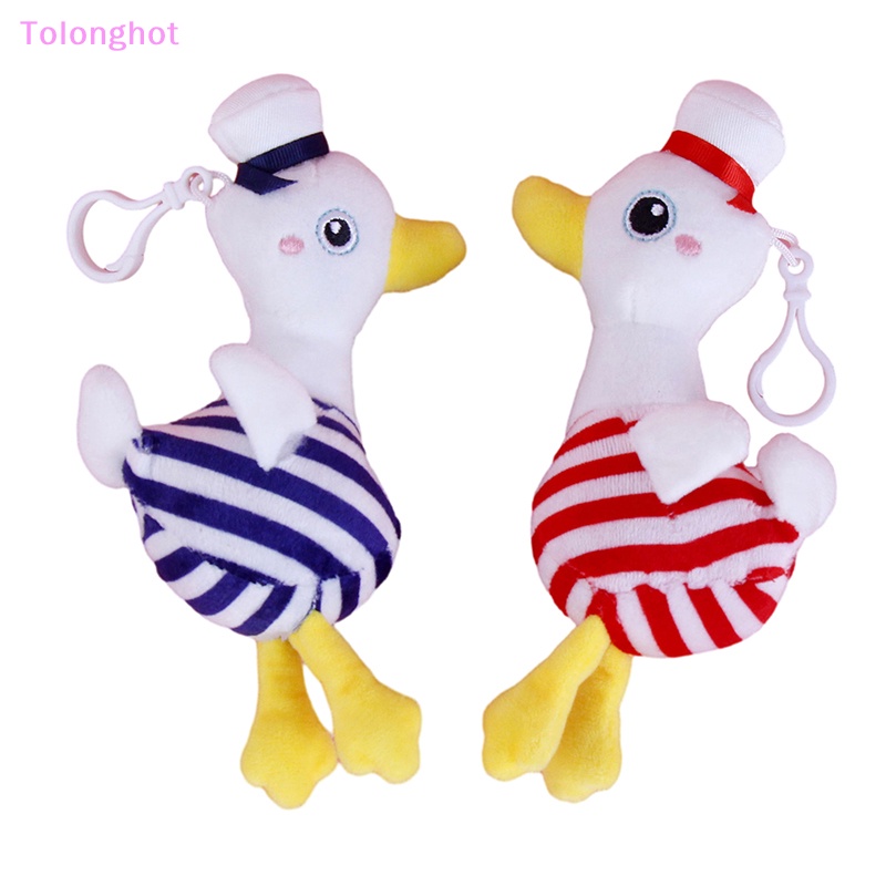 Tolonghot&gt; Lucu Bebek Navy Mainan Mewah Kartun Hewan Liontin Boneka Lembut Gantungan Kunci Ransel Tas Mobil Key Ring Decor Hadiah Pasangan well