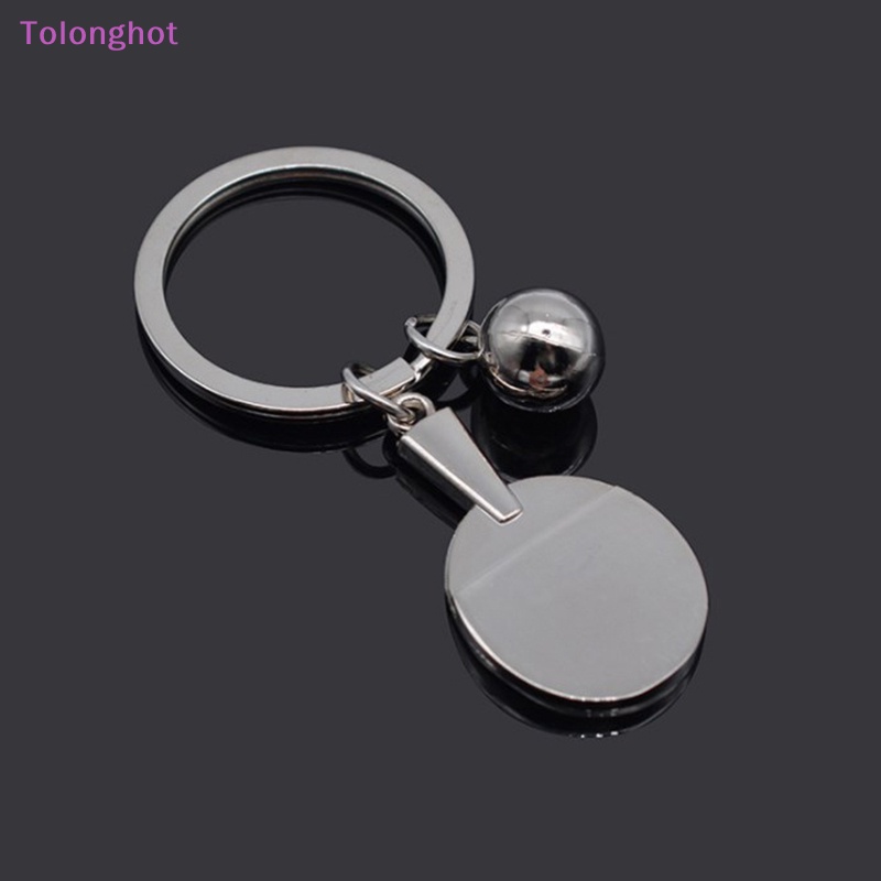 Tolonghot&gt; Fashion Sport Ping Pong Gantungan Kunci Kreatif Ping Pong Kelelawar Kunci Gantungan Kunci Gantungan Kunci Mobil Souvenir Hadiah Dengan Baik