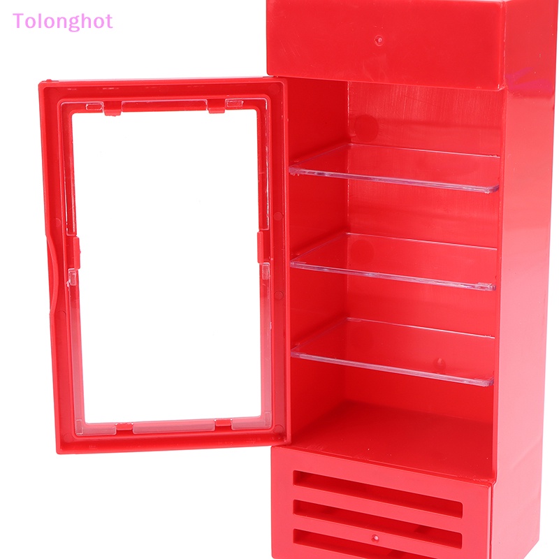 Tolonghot&gt; 1Pc 1:12 Rumah Boneka Miniatur Toko Dapur Kulkas Fridge Freezer Untuk Boneka Dekorasi Ruang Tamu Aksesoris Mainan Anak Dengan Baik