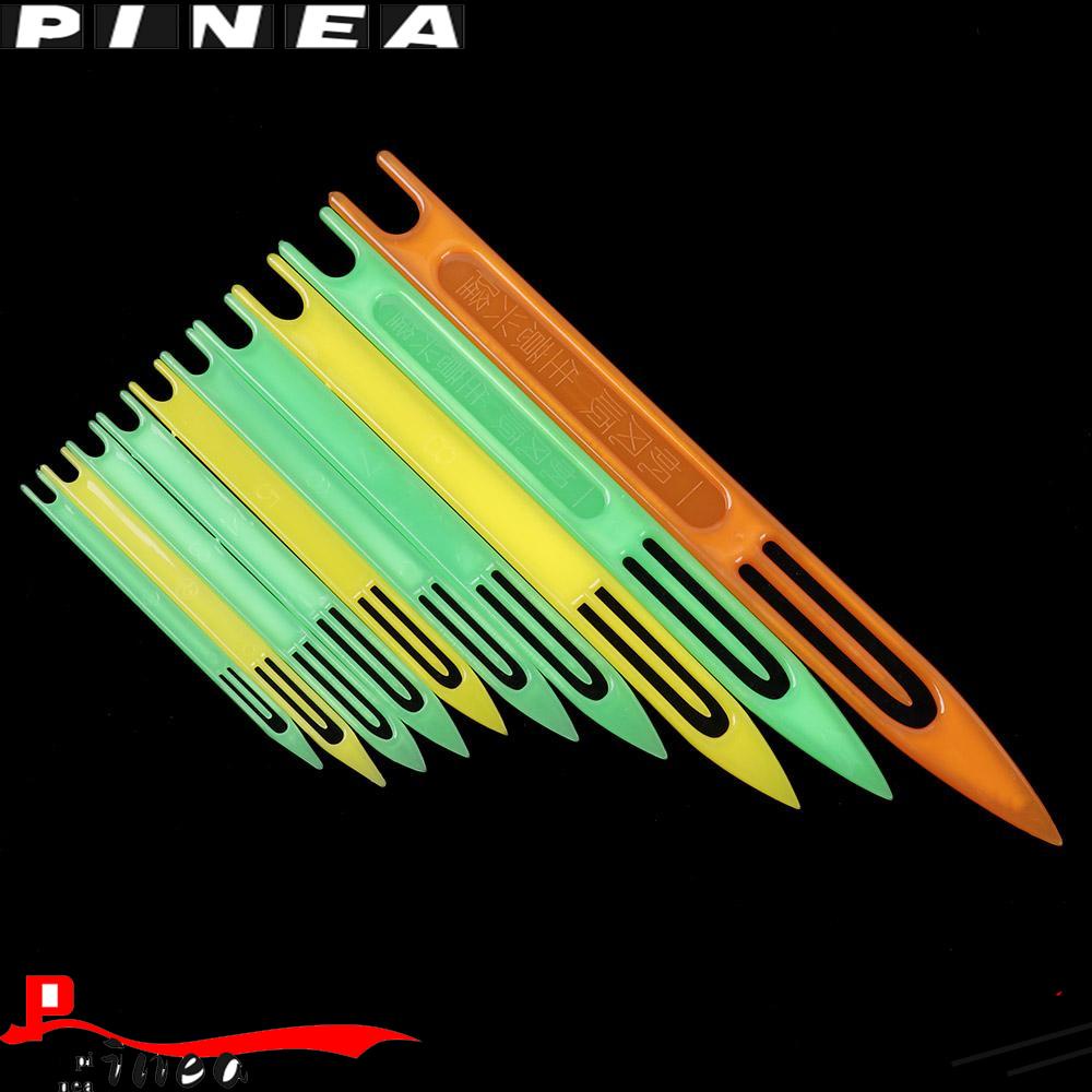 PINEAPPLE 8/10pcs Warna Acak Tenun Jaring Ikan Jarum Aksesoris Tahan Karat Tahan Lama Shuttles Garis Plastik