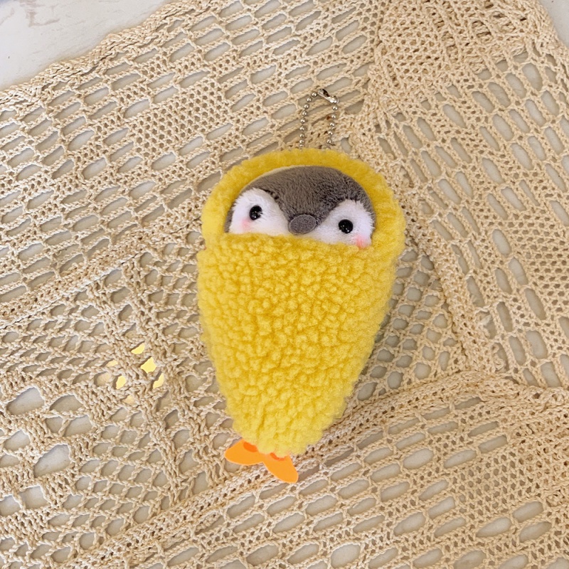 Mainan Boneka Telur Sosis Roti Bakar Penguin Plush Pendant