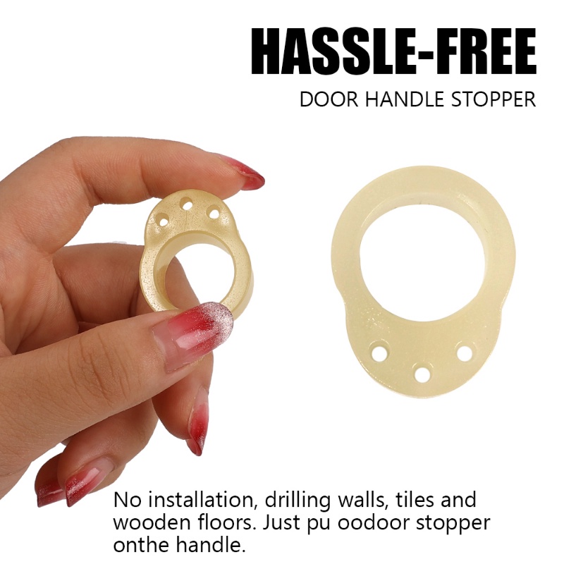 Penahan Pegangan Pintu Tahan Lama Pengaman Bayi Anti-Tabrakan Lubang Tunggal/Ganda Gagang Pintu Stopper TPR Fluorescence Shockproof Pad Perlengkapan Perlindungan Dinding Rumah Tangga