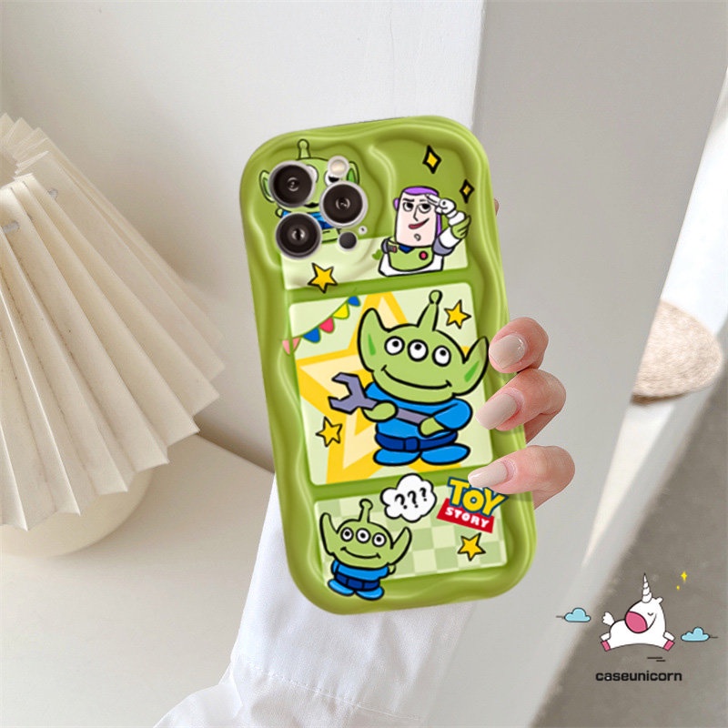 Case Manyo Beruang Strawberry Lucu Untuk Infinix Hot 30i 8 9 10Lite Note12 G96 Smart 6Plus 6 7 5 Hot 10 12 11 30 20 8 9 Main Kartun Toy Story Alien Tpu Lembut 3D Wavy Curved Edge Cover