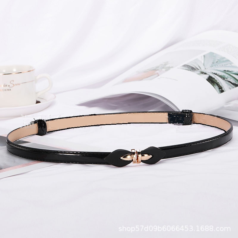 Ikat Ban Pinggang Korea Fashion Thin Adjustable ARROW Kulit Gasper Thin Kecil Tali Sabuk Cewe Womens Belt