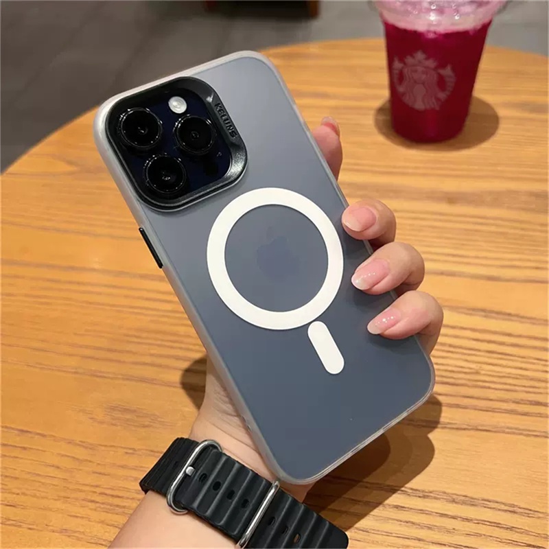 Casing Magnet Mewah iphone 14 pro max case Iphone12 13 pro max 11 case Dengan Kamera Perlindungan Lensa Dengan stand shockproof protection hard case