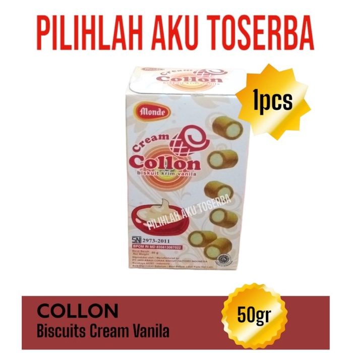 

Monde COLLON VANILLA / VANILA Cream 50 gr - ( HARGA 1 BOX )