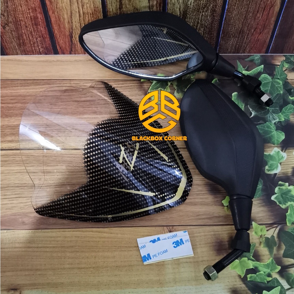 PAKET VISOR PLUS SPION CLICK HONDA VARIO 125 150 LED NEW 2018 - 2022