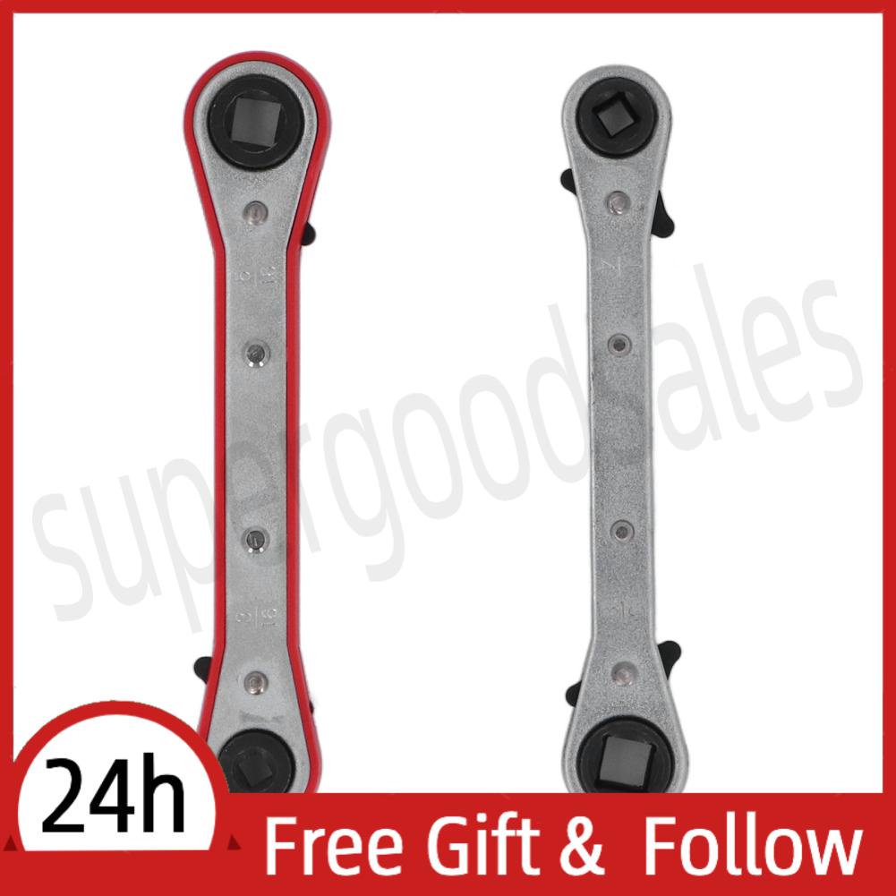 Supergoodsales 2Pcs Ratchet Wrench Double Ended High Carbon Steel Tool Kit For