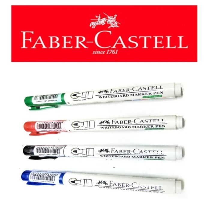 

SPIDOL WHITEBOARD / PERMANENT FABER CASTELL [pack] - WHITEBOARD, Hitam