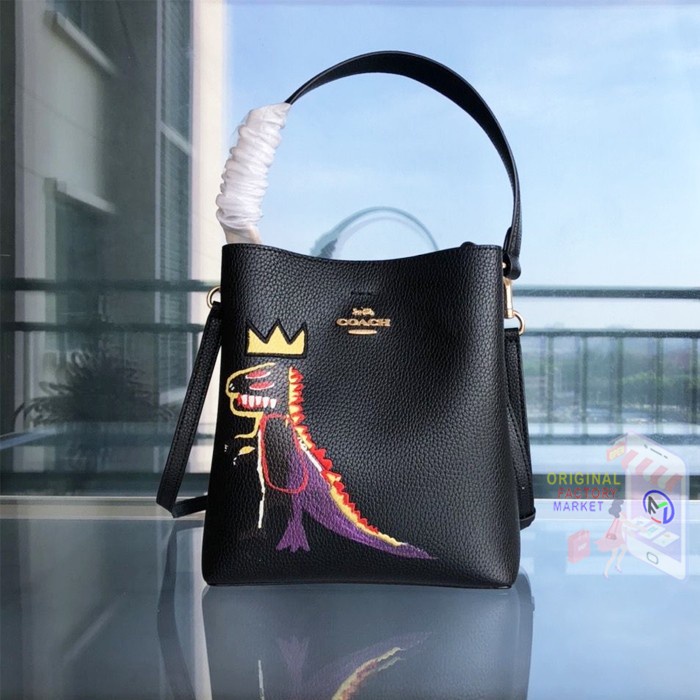 Tas COACH C6073 SMALL TOWN BUCKET BAG Jean Michel Basquiat Edition Vs