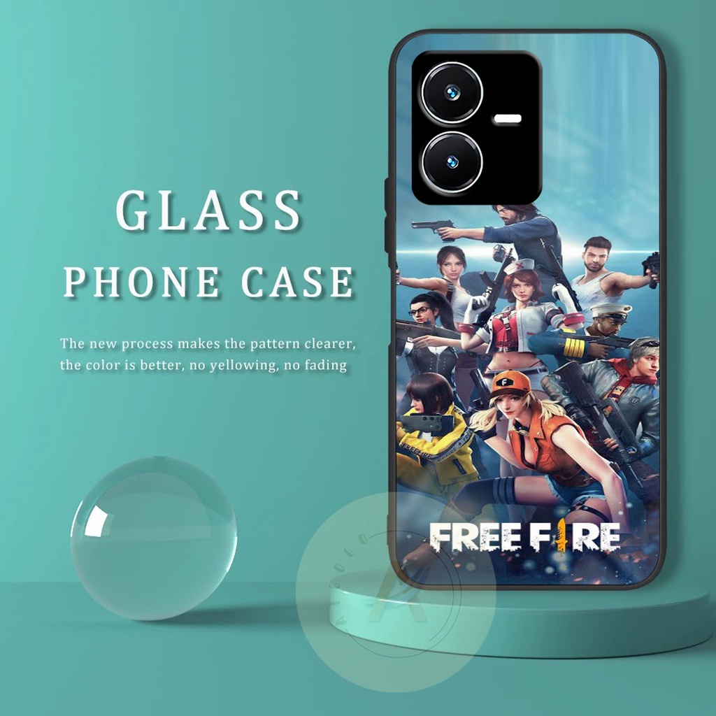 Softcase Glass VIVO Y22 2022 - GK17 - Case HP VIVO Y22 2022 - Case VIVO Y22 2022 - Kesing HP VIVO Y2