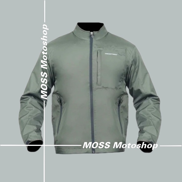 JAKET MOTOR WINDPROOF RESPIRO DENVER GREEN BLACK ORIGINAL
