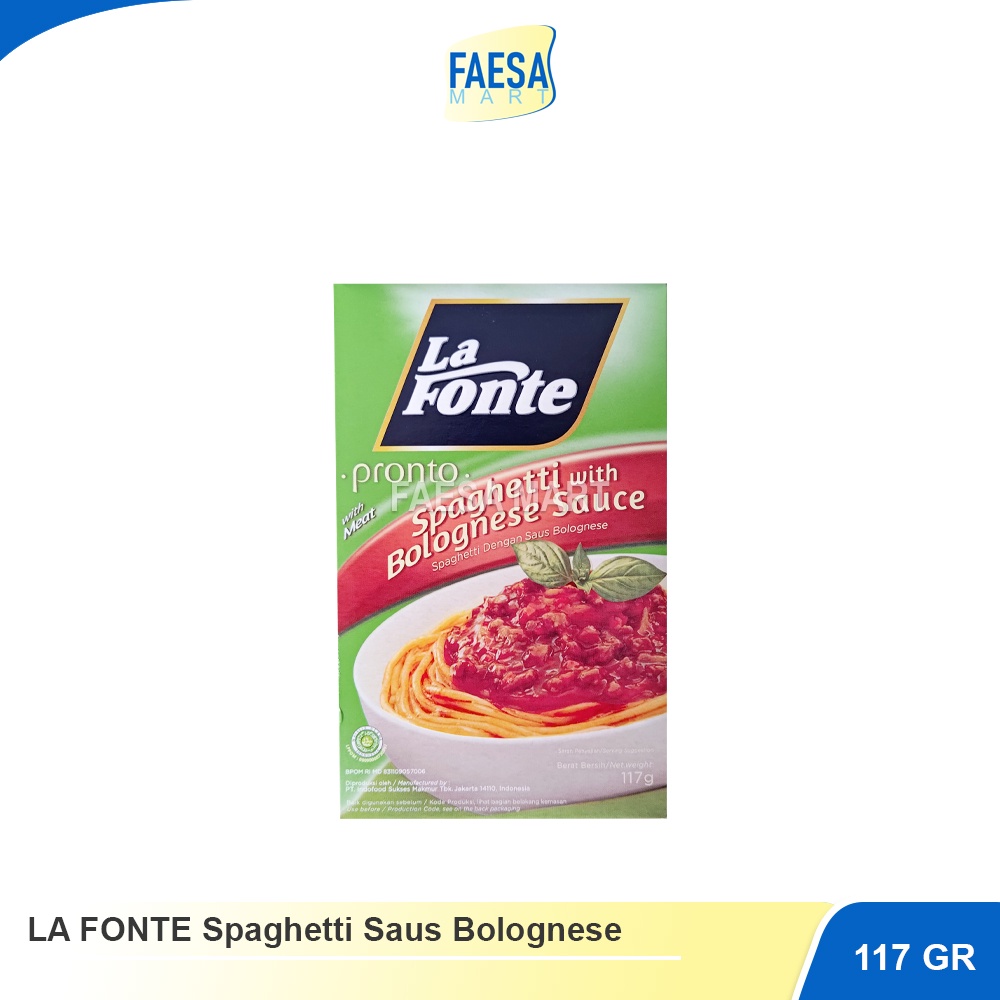 

LA FONTE Spaghetti Saus Bolognese 117gr