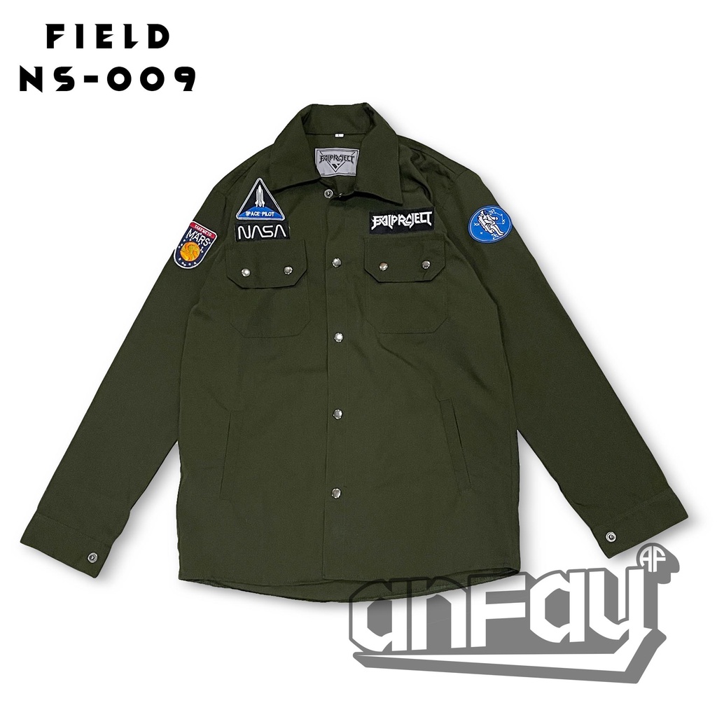 Field Jacket / Semi Parka / Accesories Patch Bordir / Green Army 002