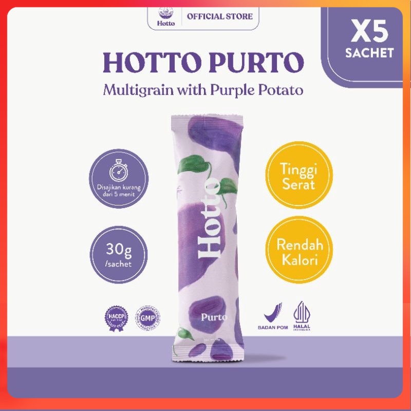 

[5 SACHET] Hotto Purto Multigrain with Purple Potato per sachet ecer