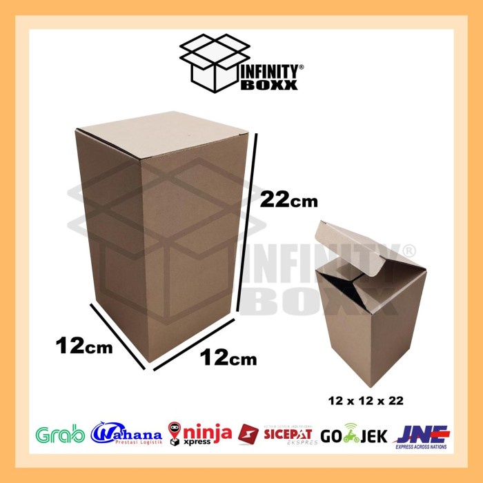 

kotak kardus karton pizza box die cut ukuran 12X12X22 CM